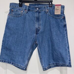 Levi's 405 Standard Shorts Denim Blue  Jean 100% Cotton Size 38 NEW